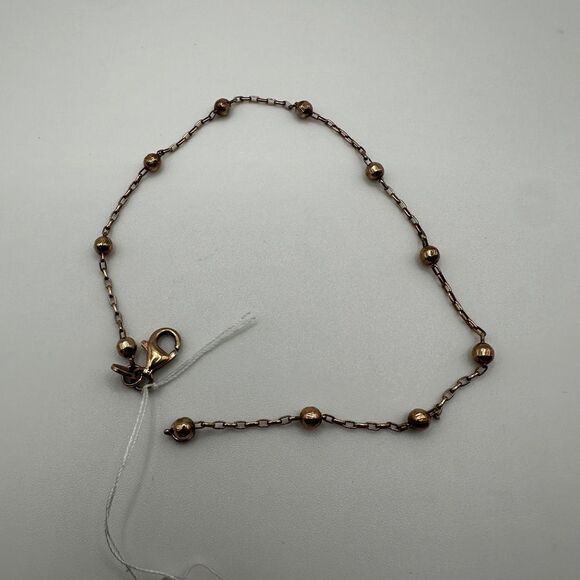 9" ITADOR Rose gold tone over sterling silver anklet/bracelet! - Picture 9 of 9